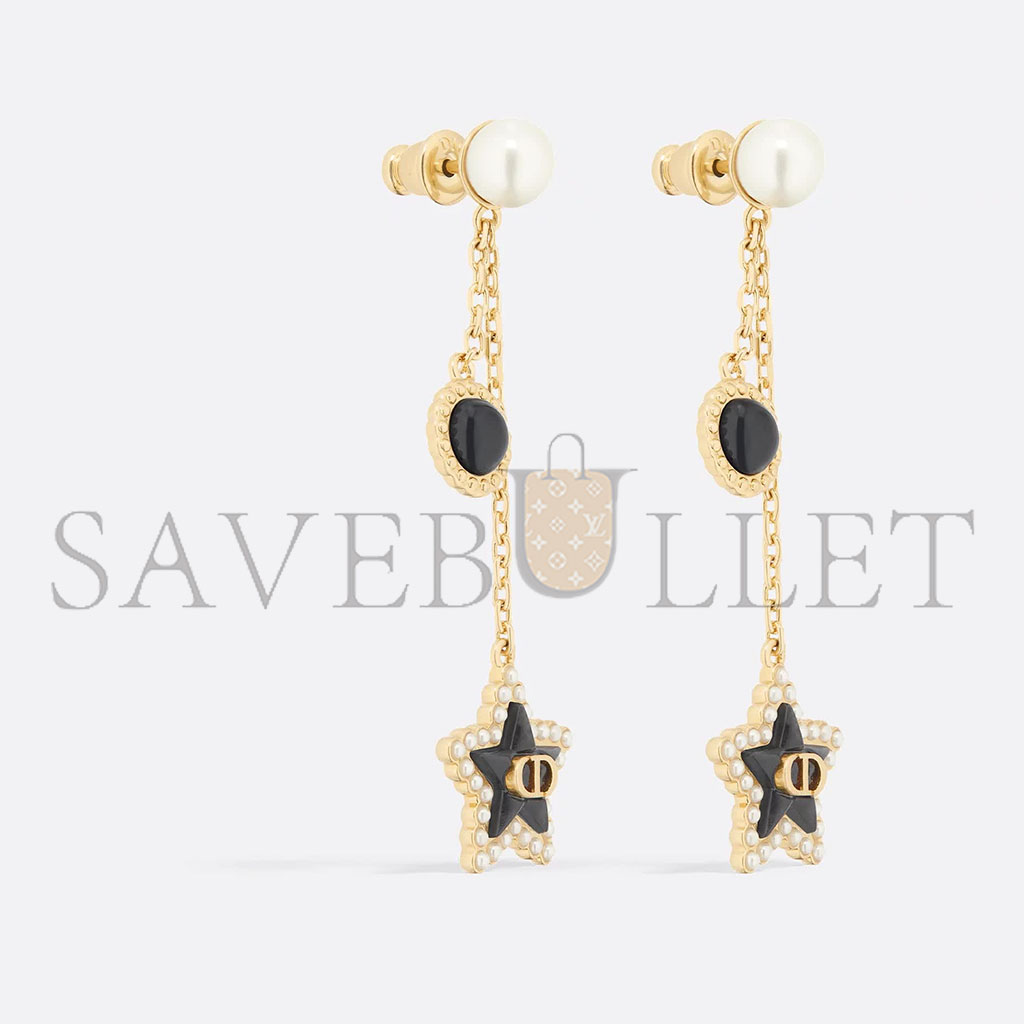 DIOR PETIT CD LUCKY BAROQUE EARRINGS E3664WOMVE_D92B